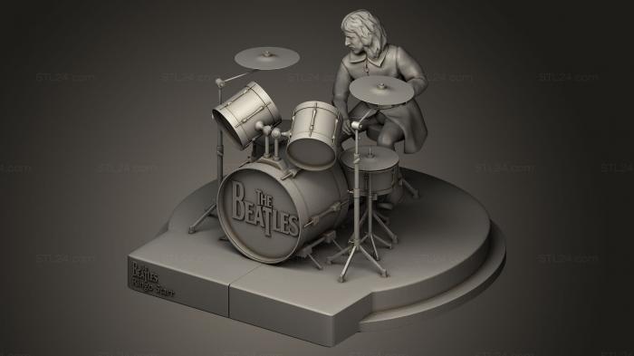 Statues of famous people (Ringo Starr, STKC_0095) 3D models for cnc